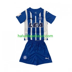 Jalkapallo Pelipaidat/Peliasut Deportivo Alaves Lasten Kotipaita 2023-2024 Lyhythihainen